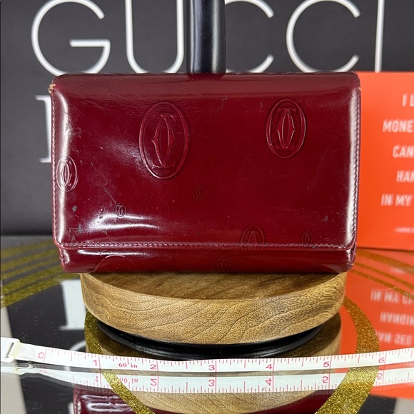 Cartier Red Leather Wallet - Picture 3 of 10
